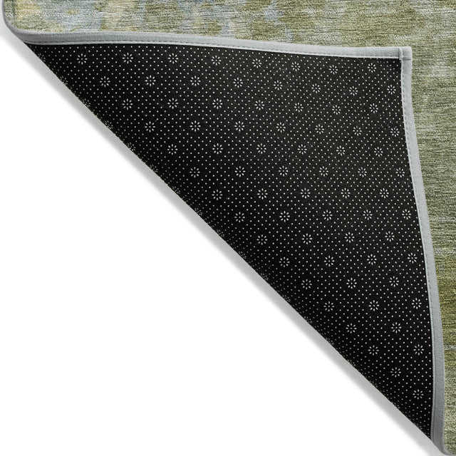 Addison Chantille ACN2143 Abstract Machine Made Transitional Green Rug
