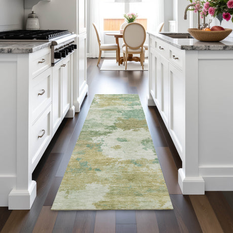 Addison Chantille ACN2144 Abstract Machine Made Transitional Aloe Rug