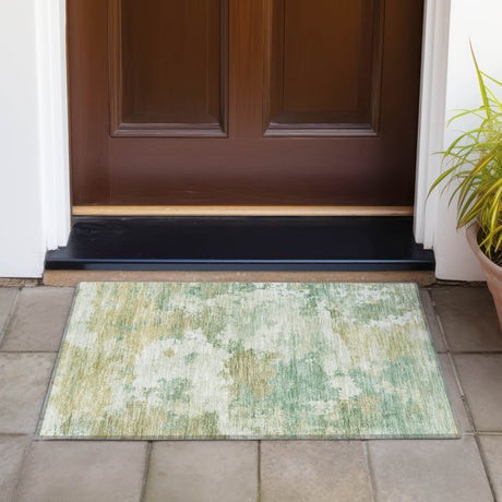 Addison Chantille ACN2144 Abstract Machine Made Transitional Aloe Rug