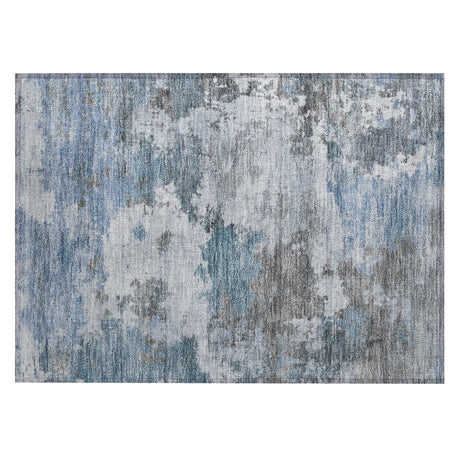 Addison Chantille ACN2144 Abstract Machine Made Transitional Blue Rug