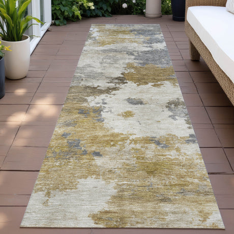 Addison Chantille ACN2144 Abstract Machine Made Transitional Brown Rug