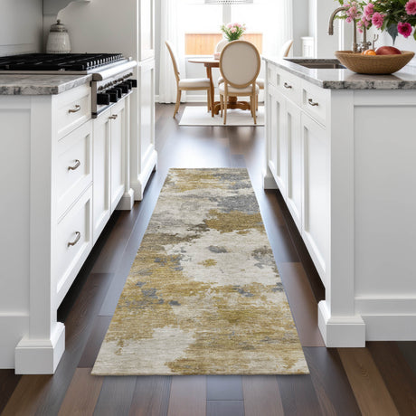 Addison Chantille ACN2144 Abstract Machine Made Transitional Brown Rug
