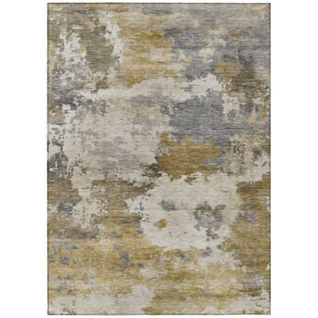 Addison Chantille ACN2144 Abstract Machine Made Transitional Brown Rug