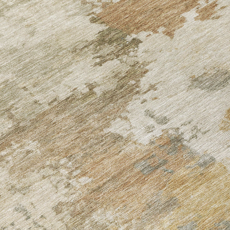 Addison Chantille ACN2144 Abstract Machine Made Transitional Khaki Rug