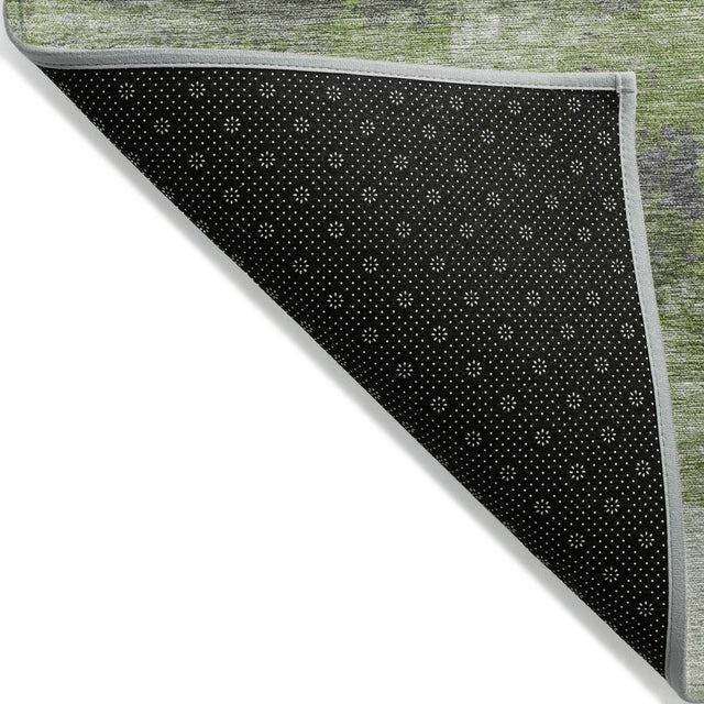 Addison Chantille ACN2144 Abstract Machine Made Transitional Olive Rug