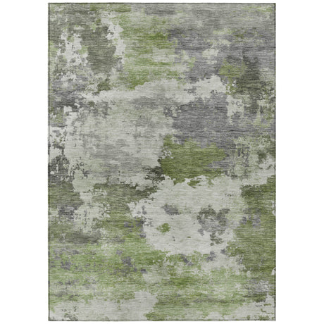 Addison Chantille ACN2144 Abstract Machine Made Transitional Olive Rug