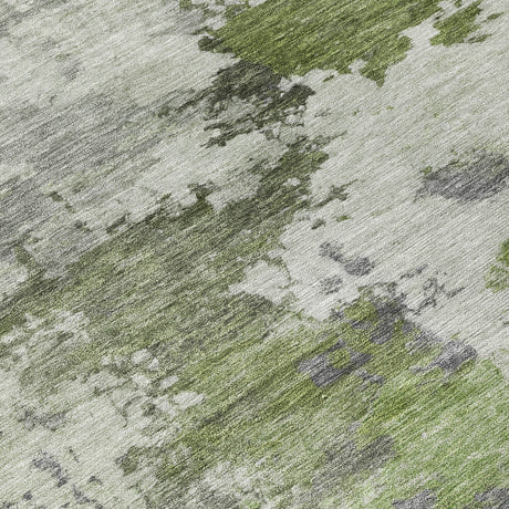 Addison Chantille ACN2144 Abstract Machine Made Transitional Olive Rug
