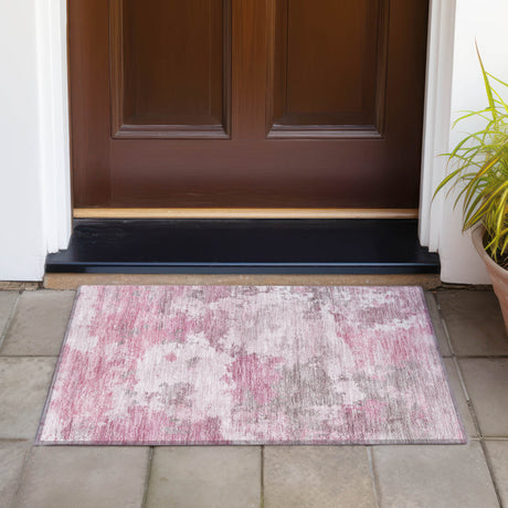 Addison Chantille ACN2144 Abstract Machine Made Transitional Pink Rug
