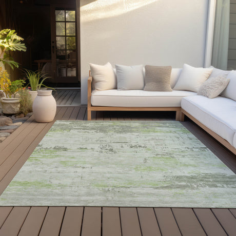 Addison Chantille ACN2145 Abstract Machine Made Transitional Aloe Rug