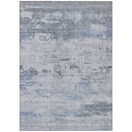 Addison Chantille ACN2145 Abstract Machine Made Transitional Blue Rug