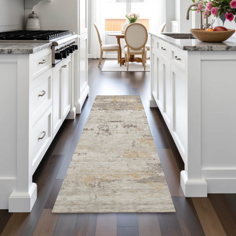 Addison Chantille ACN2145 Abstract Machine Made Transitional Putty Rug