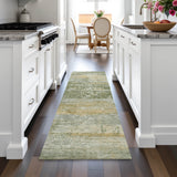 Addison Chantille ACN2146 Abstract Machine Made Transitional Aloe Rug