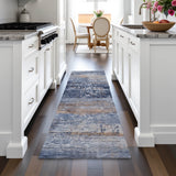 Addison Chantille ACN2146 Abstract Machine Made Transitional Blue Rug