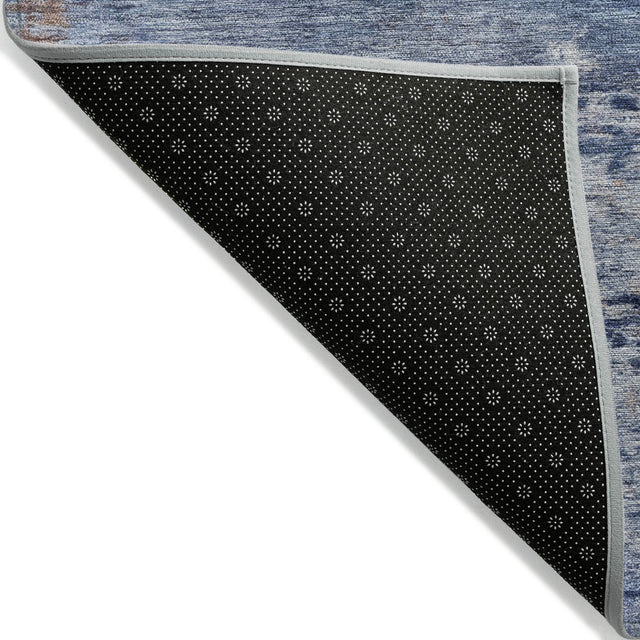 Addison Chantille ACN2146 Abstract Machine Made Transitional Blue Rug