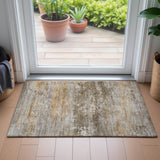 Addison Chantille ACN2146 Abstract Machine Made Transitional Brown Rug
