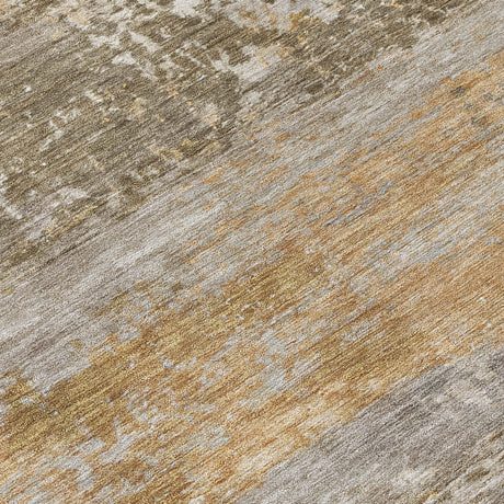Addison Chantille ACN2146 Abstract Machine Made Transitional Brown Rug