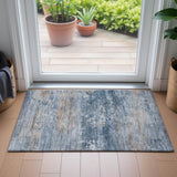 Addison Chantille ACN2146 Abstract Machine Made Transitional Denim Rug