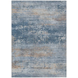 Addison Chantille ACN2146 Abstract Machine Made Transitional Denim Rug