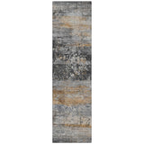 Addison Chantille ACN2146 Abstract Machine Made Transitional Gray Rug