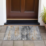Addison Chantille ACN2146 Abstract Machine Made Transitional Gray Rug
