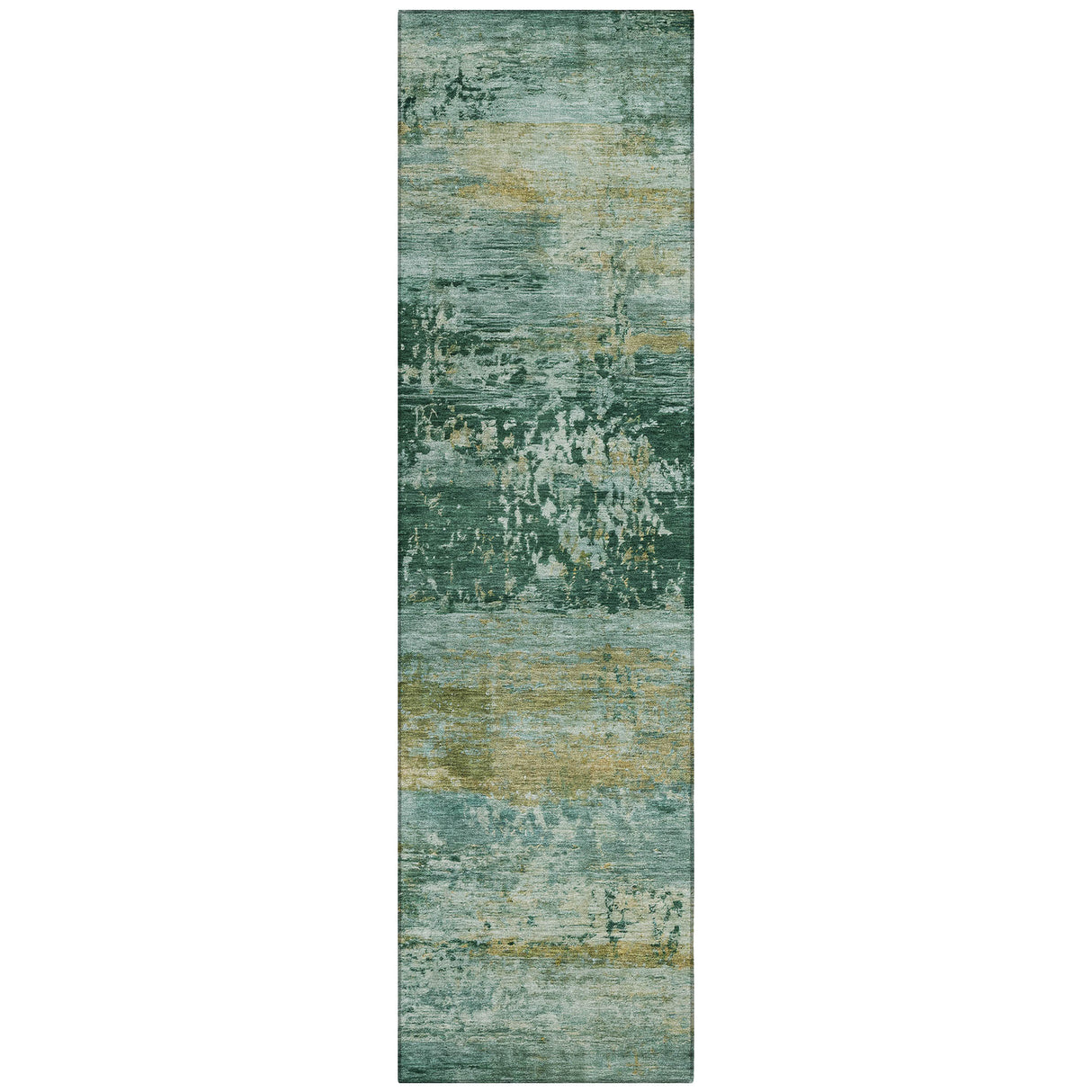 Addison Chantille ACN2146 Abstract Machine Made Transitional Green Rug