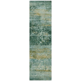 Addison Chantille ACN2146 Abstract Machine Made Transitional Green Rug