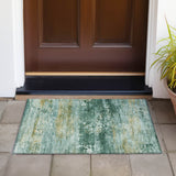 Addison Chantille ACN2146 Abstract Machine Made Transitional Green Rug