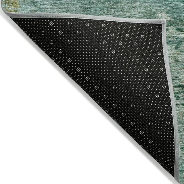 Addison Chantille ACN2146 Abstract Machine Made Transitional Green Rug