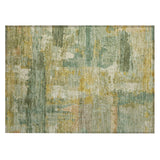 Addison Chantille ACN2147 Abstract Machine Made Transitional Green Rug