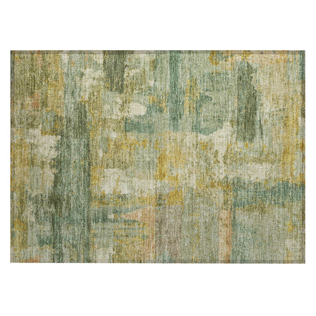 Addison Chantille ACN2147 Abstract Machine Made Transitional Green Rug