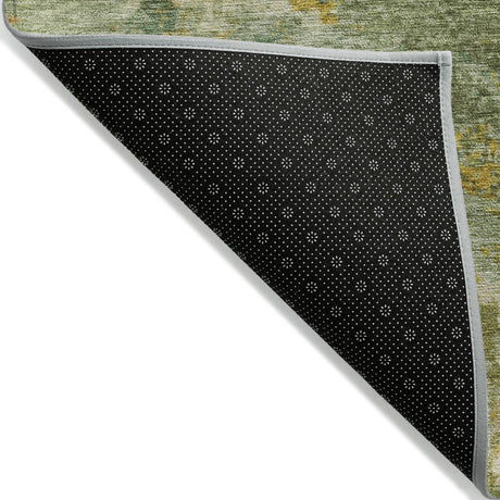 Addison Chantille ACN2147 Abstract Machine Made Transitional Green Rug