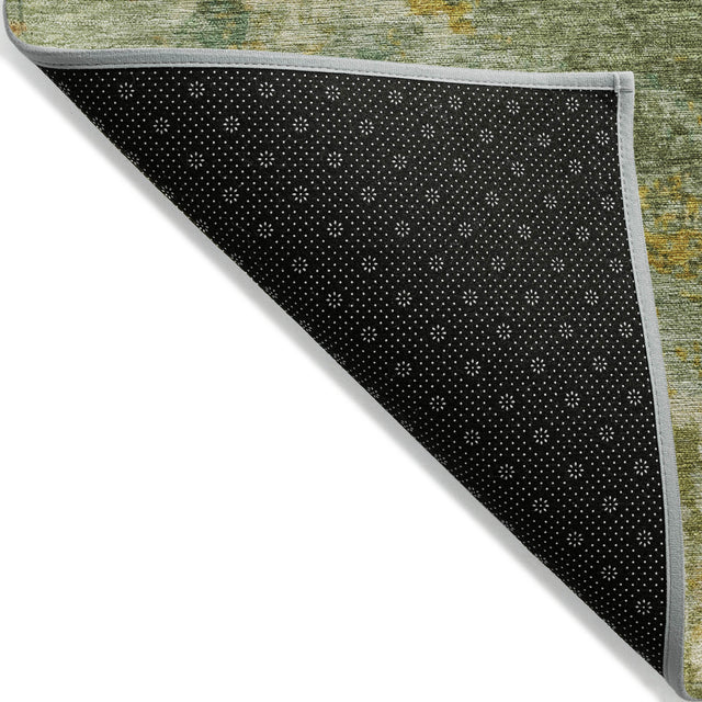 Addison Chantille ACN2147 Abstract Machine Made Transitional Green Rug