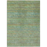 Addison Chantille ACN2148 Stripes Machine Made Transitional Green Rug