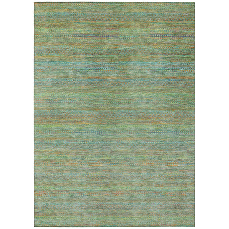 Addison Chantille ACN2148 Stripes Machine Made Transitional Green Rug