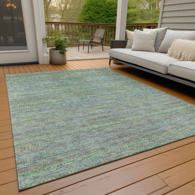 Addison Chantille ACN2148 Stripes Machine Made Transitional Pewter Rug