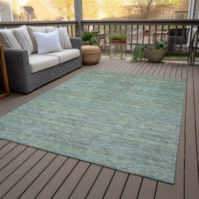 Addison Chantille ACN2148 Stripes Machine Made Transitional Pewter Rug