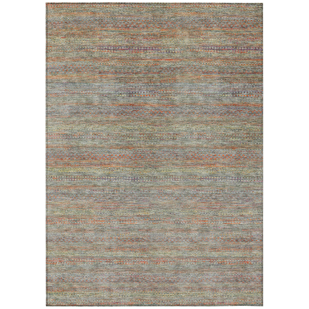 Addison Chantille ACN2148 Stripes Machine Made Transitional Sage Rug