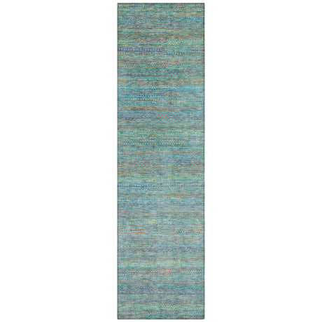 Addison Chantille ACN2148 Stripes Machine Made Transitional Teal Rug