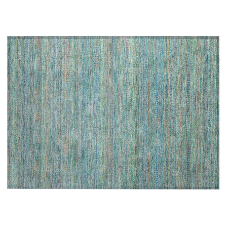 Addison Chantille ACN2148 Stripes Machine Made Transitional Teal Rug