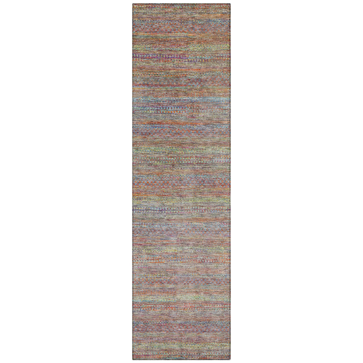 Addison Chantille ACN2148 Stripes Machine Made Transitional Terracotta Rug
