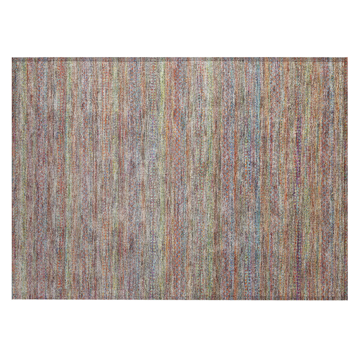 Addison Chantille ACN2148 Stripes Machine Made Transitional Terracotta Rug