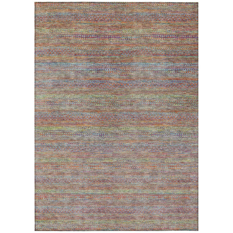 Addison Chantille ACN2148 Stripes Machine Made Transitional Terracotta Rug