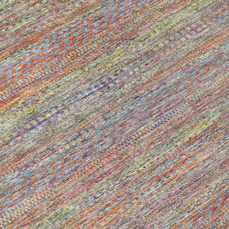 Addison Chantille ACN2148 Stripes Machine Made Transitional Terracotta Rug