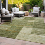 Addison Chantille ACN2149 Geometric Machine Made Transitional Aloe Rug