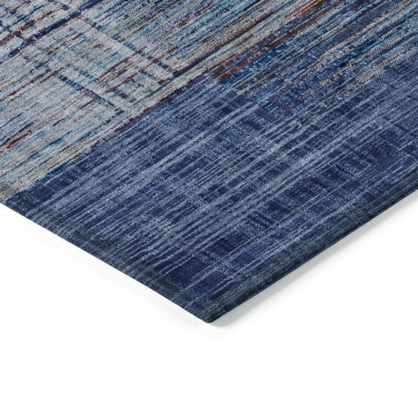 Addison Chantille ACN2149 Geometric Machine Made Transitional Blue Rug