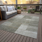 Addison Chantille ACN2149 Geometric Machine Made Transitional Pewter Rug