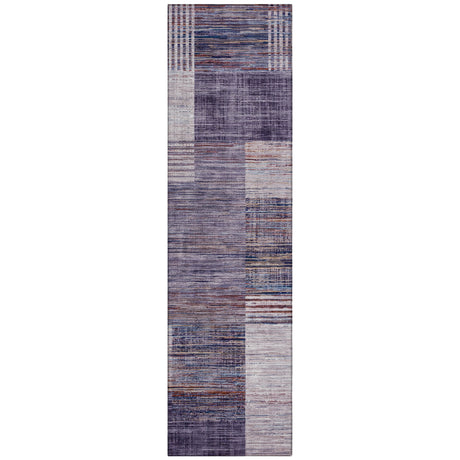 Addison Chantille ACN2149 Geometric Machine Made Transitional Plum Rug