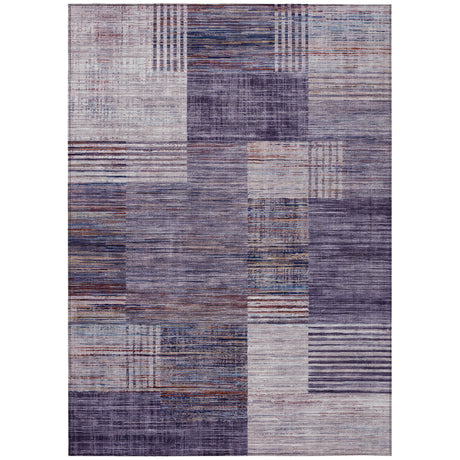 Addison Chantille ACN2149 Geometric Machine Made Transitional Plum Rug