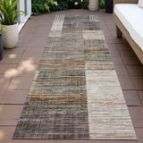 Addison Chantille ACN2149 Geometric Machine Made Transitional Taupe Rug