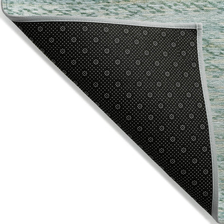 Addison Chantille ACN2150 Stripes Machine Made Transitional Aqua Rug